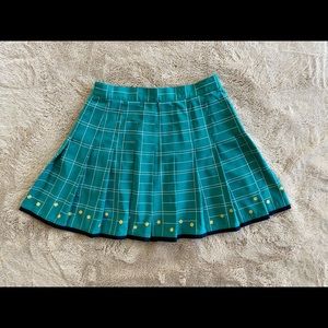 Tail Teal & Plaid Pleated Tennis Skirt